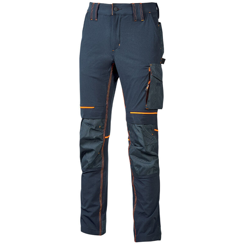 U-Power - Pantalon de travail Slim Fit bleu foncé ATOM Taille:S