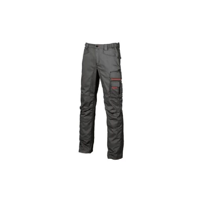 U-power - Smile pantalone da lavoro nero taglia 54 in cotone e poliestere adatto per tutte le stagioni black carbon 54