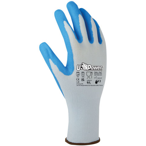 U-Power Pika Safety Arbeitshandschuhe Polyester Touchscreen Grau 7/S