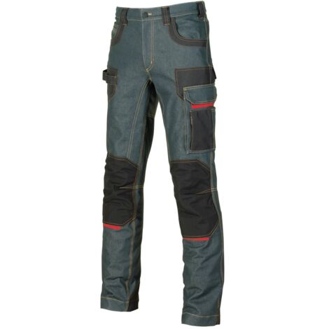 U-Power Platinum Buttom Pantaloni da lavoro in tessuto jeans - 44