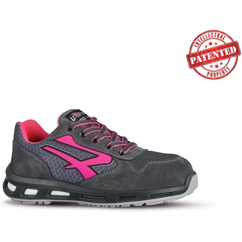 U-power - Chaussures de sécurité basses verok esd S1P src - Gris/Rose 35