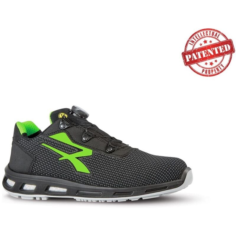 Zapatos de seguridad bajos MONSTER BOA ESD S3 CI SRC - Negro/Verde 38