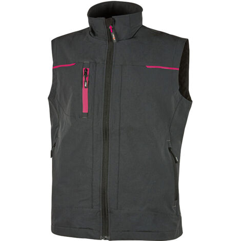 U-Power Saturn Gilet Da Lavoro Tessuto U-4 Impermeabile Fucsia L