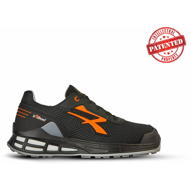 U-power - Chaussures de sécurité basses irvin S1P src esd - Noir/Orange 41