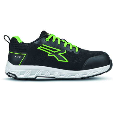 U-Power SCARPE ANTINFORTUNISTICA BASSE S1PS HI HRO FO SR RED EGO ATON ESD Col. Nero/Verde Mis. 43