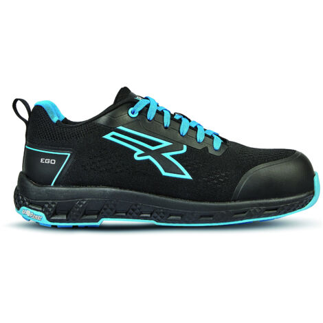 U-Power SCARPE ANTINFORTUNISTICA BASSE S1PS HI HRO FO SR RED EGO DEON ESD Col.Nero/Azzurro Mis. 43