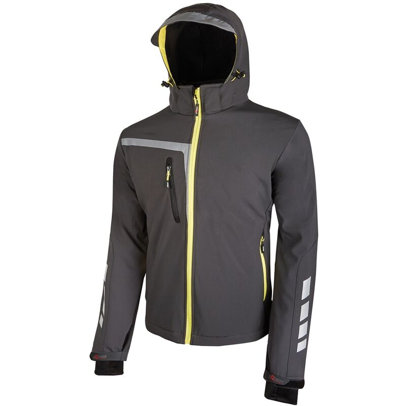 Image of Giacca soft shell Quick Asphalt Grey tg. 2XL