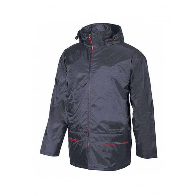 

U-POWER ST072MB-S - Chaqueta anti lluvia impermeable con capucha gama SMART modelo ECHO Midnight Blue Talla S