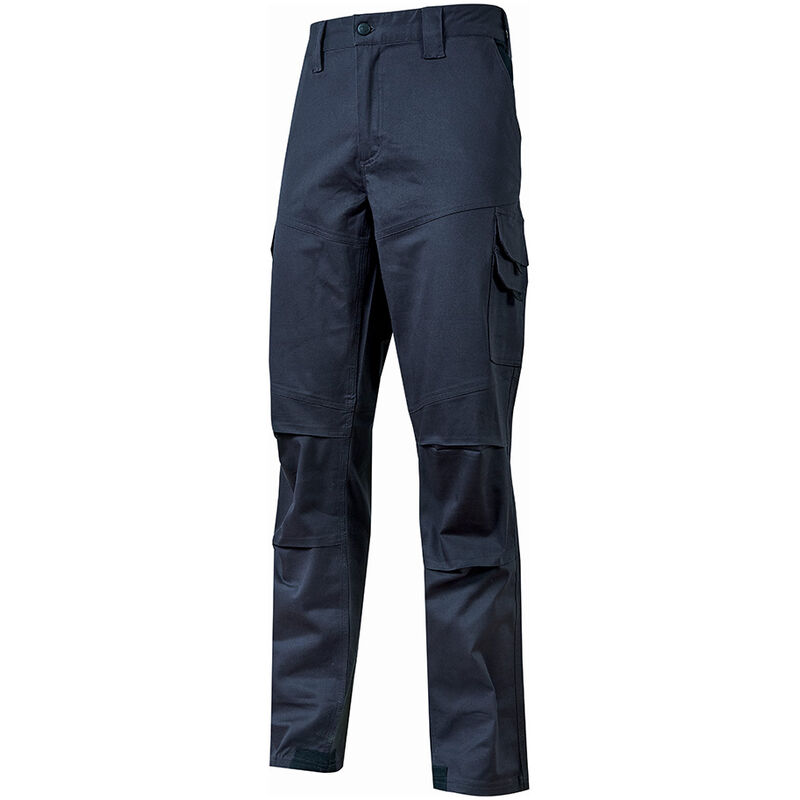 pantalon de travail en coton stretch guapo - bleu 3xl