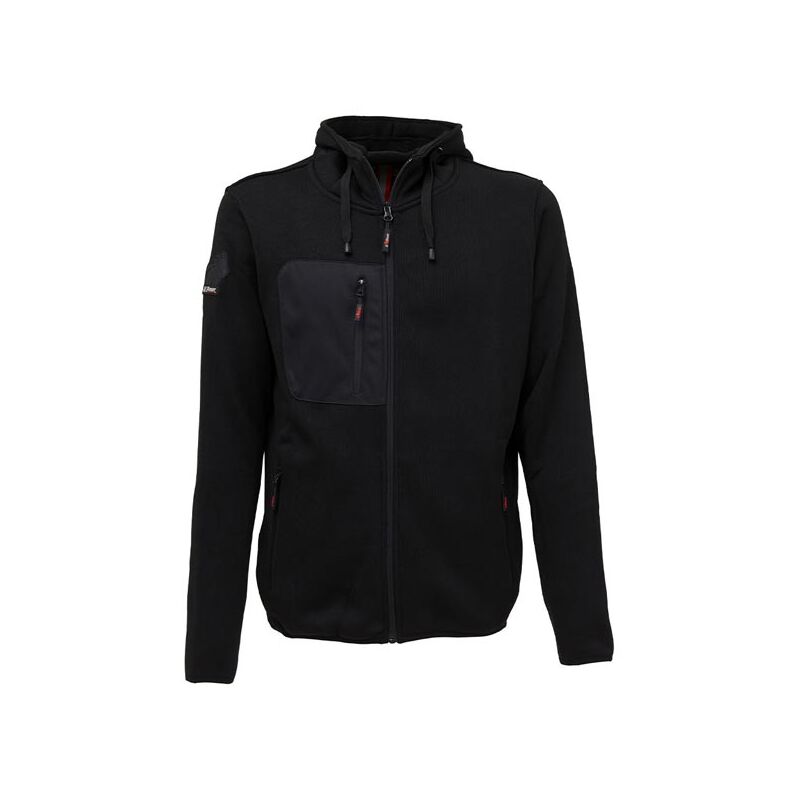 Sweat de travail zippé RAINBOW Black Carbon TL U-Power