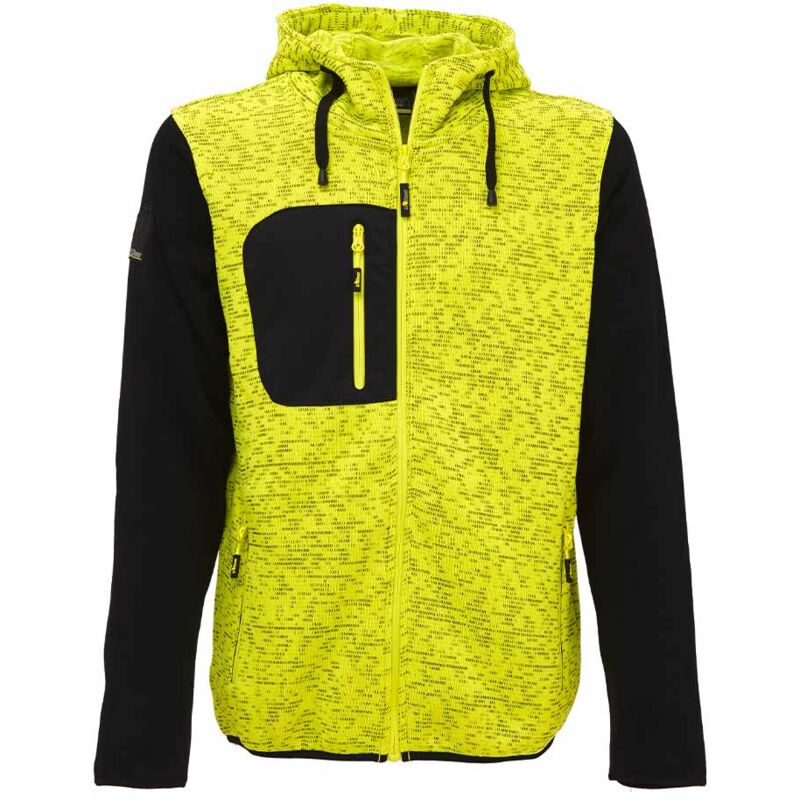 Sweat-Shirt De Travail U-power Rainbow Avec Fermeture Éclair Intérieure En Polaire Douce, Jaune l