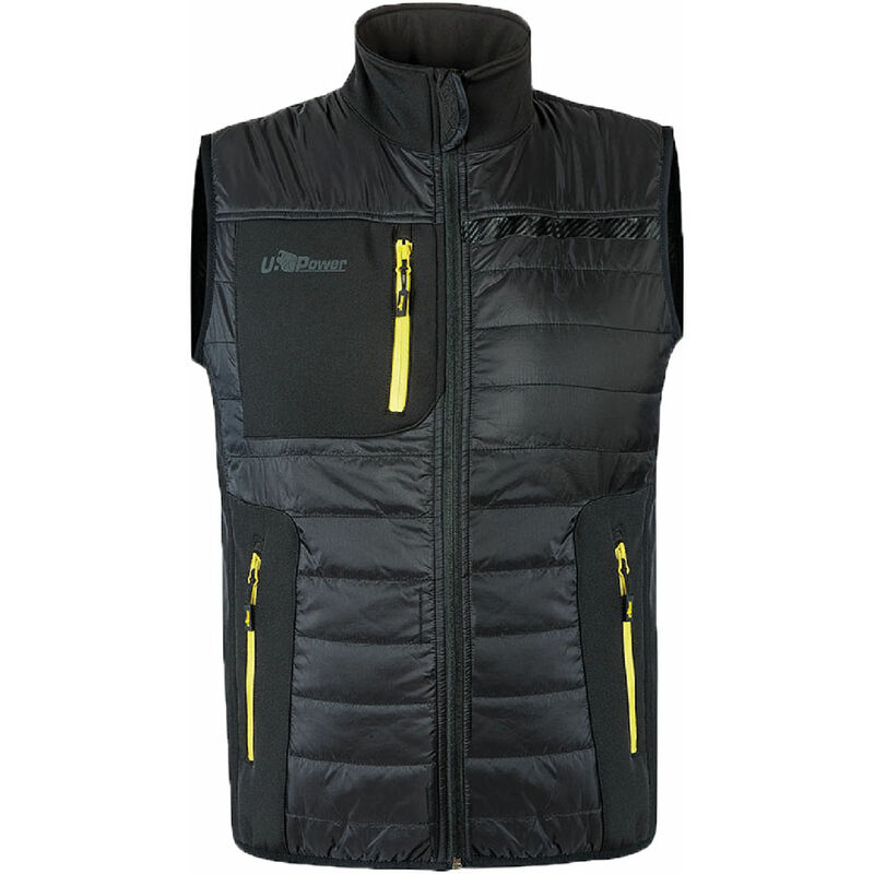 U-power - Gilet 'wall' taglia l - dark green