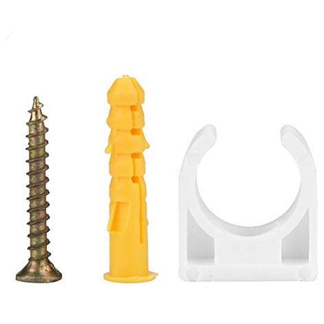 U-Rohrschelle Set 20 Stück 16/20/25 / 32mm PPR Rohrbefestigung Halter mit Schrauben(16mm)