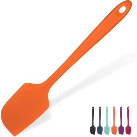 U-Taste Grande Spatule en Silicone: 315℃ Résistant à la Chaleur Maryse Grattoir Flexible et Antiadhésif, Ustensile de Cuisine pour la Cuisson pour Mélanger Remuant Raclant (29cm, Orange)