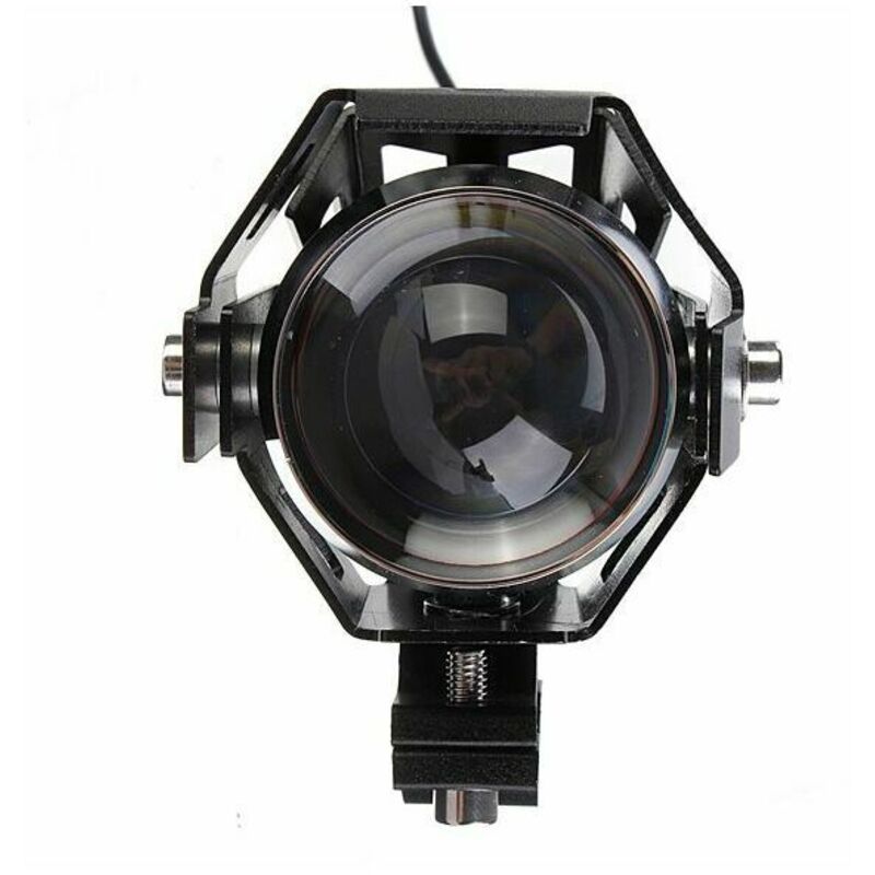 U5 125W 3000LM moto étanche phare LED haute puissance Spot Light Noir，