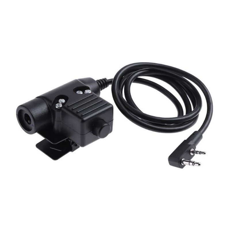 Memkey - U94 Connecteur ptt Kenwood 2 Broches Push to Talk pour Talkie Walkie Airsoft Z113-KEN