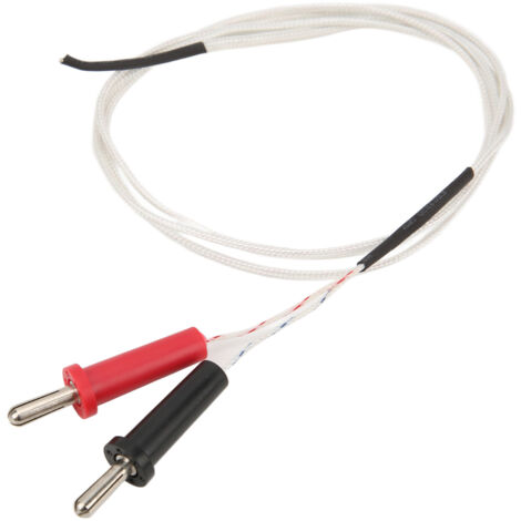 UA23 4-mm-Doppelkopf-Thermoelementsonde mit Kabel, -50 °C bis 400 °C, kompatibel mit Weitbereichsmultimetern