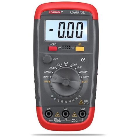 Ua6013l Digitalmultimeter, tragbares Kapazitätsmessgerät 0,1 pF bis 20000 µF (mit Batterie)