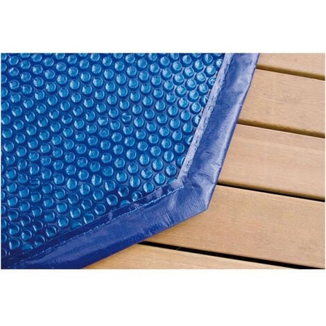 UBBINK Bâche a bulles bordée pour piscine 300x490 - Bleu