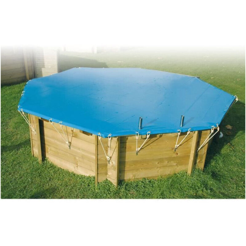 Bâche hivernage piscine octogonale Ubbink 360 cm