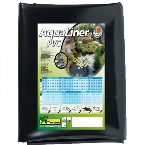 Ubbink – Bâche pour bassin en PVC 6 à 7 mètres – Couleur noire – Ultra-durable et légère – Idéale pour étangs et jardins