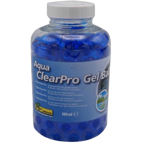 Ubbink Boules de gel pour eau d'étang Aqua ClearPro 500 ml