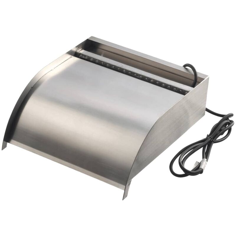

Ubbink Cascada de hoja de acero inoxidable Nevada 30 cm con luces LED
