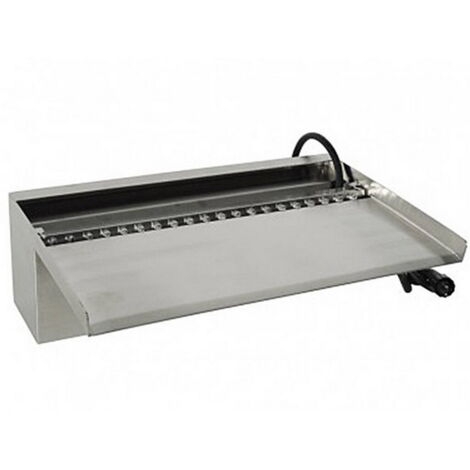 Ubbink Cascade Niagara de jardin 60 cm Acier inox et éclairage LED