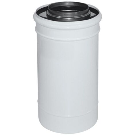 Ubbink – Conduit concentrique non isolé 80/125mm – Longueur télescopique 50-300mm – Acier inoxydable 316L – 114560