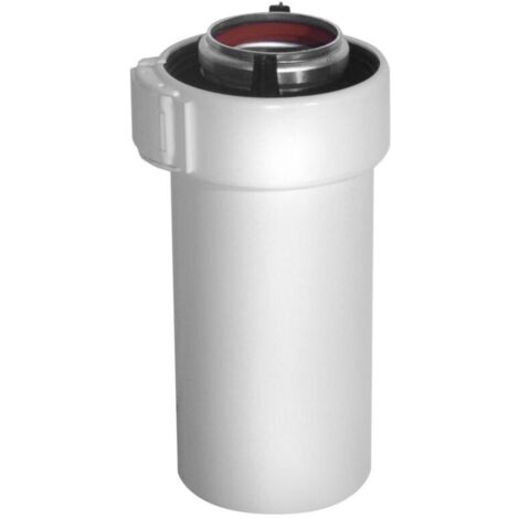 Ubbink – Conduit de fumée D60/100mm Aluminium/PVC 1000mm – Évacuation sécurisée pour chaudières à condensation type C – Rolux Gaz