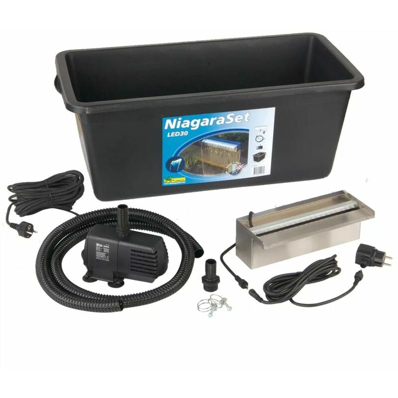 

Ubbink Conjunto De Cascada Niágara 30 cm LED Con Bomba