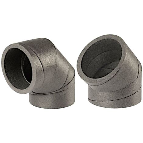 Ubbink – Coude de raccordement pour douche isolé 90° – Ø 180 mm – Installation rapide sans outil – Résistant à la rouille et à la chaleur