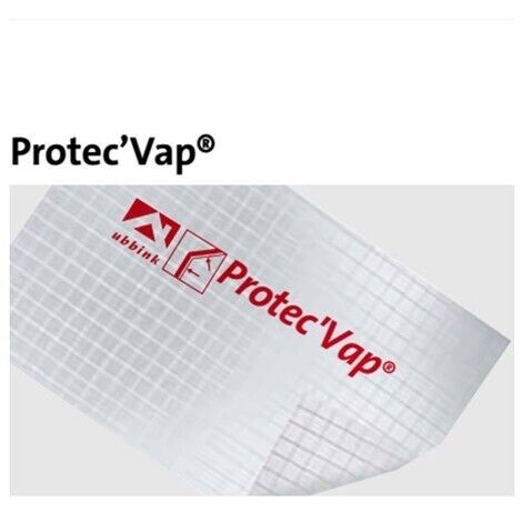 Ubbink – Écran pare-vapeur transparent 1.5m x 50m – Protection contre l'humidité – Pour chantiers humides – 204022
