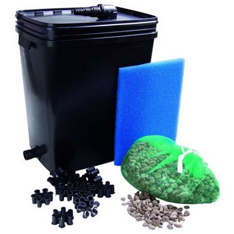 Ubbink – Filtre de bassin FILTRAPURE 7000 – Capacité 7000 L – Dimensions 45 x 40 x 29,5 cm – Filtration efficace pour bassins
