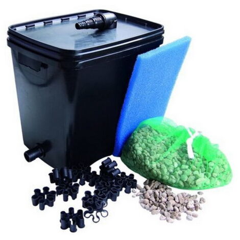Ubbink – Filtre de bassin FiltraPure 4000 – Filtration bio-mécanique pour étangs jusqu'à 4000 L – Volume 26 L – Protection anti-débordement incluse