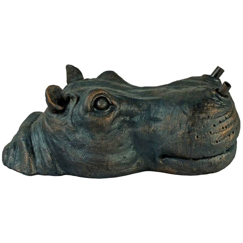 Les Tendances - Ubbink Fontaine de jardin à cracheur flottante Hippopotame