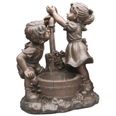 Fontaine de jardin Orange Ubbink amphore en terre cuite