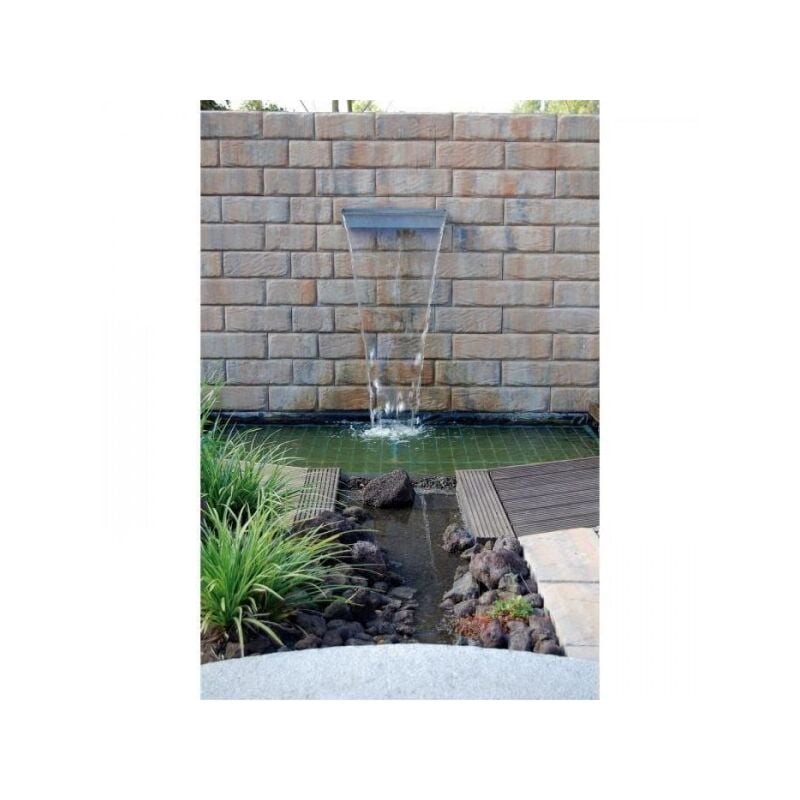 Lame d'eau inox Niagara 60 avec éclairage led pour bassin de jardin - UBBINK