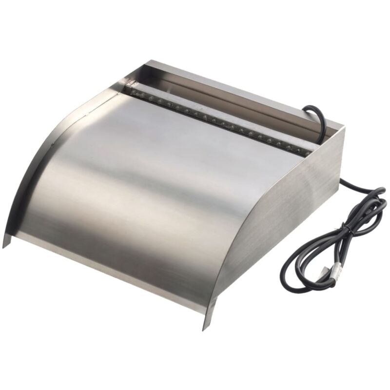 Lame cascade Nevada 30 cm avec éclairage led Inox Ubbink