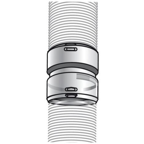 Ubbink – Raccord flexible D80mm – Adaptateur pour systèmes de drainage – Installation facile – Compatible avec tuyaux flexibles