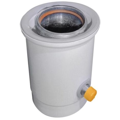 Ubbink – Récupérateur de condensat 224108 – ALU/PVC – Diamètre 80/125 mm pour chaudières à gaz – Gestion efficace des condensats