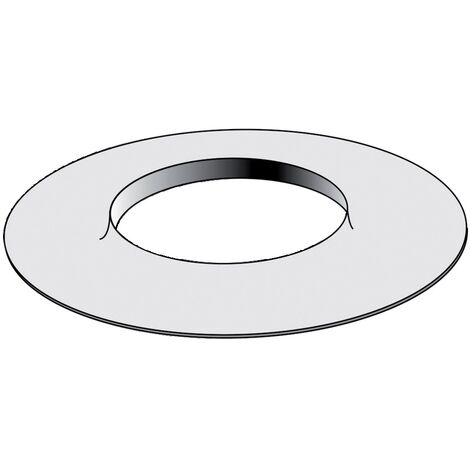 Ubbink – Rosace de finition Ø 100mm blanche EPDM – Pour conduits de chaudière ventouse – Élastomère multi-énergies – Installation professionnelle recommandée