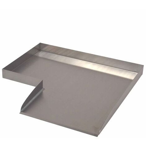 main image of "Ubbink Stainless Steel Cascade Blade Wolga Right Corner Element - Silver"
