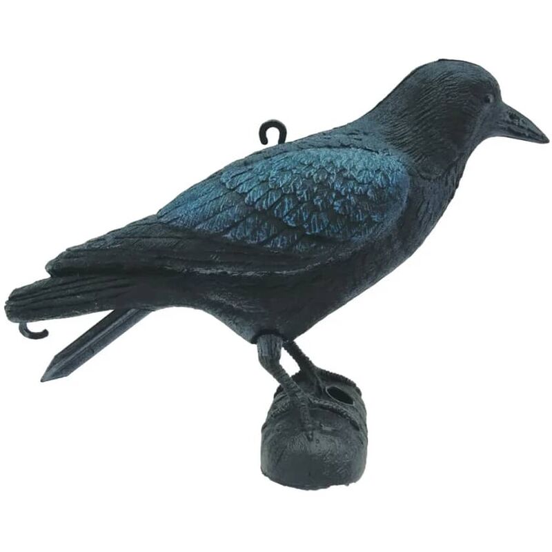 Ubbink Statue de corbeau 27 cm Noir - Noir