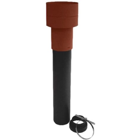 Ubbink – Terminal de ventilation isolé VENTUB 180 mm – Longueur 1228 mm – Hauteur 341 mm – Matériau PSE pour éviter condensation