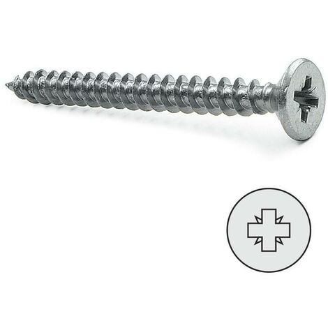 UCAFIX tornillo madera cabeza plana pozidriv 4,5-35+++ (caja 100)