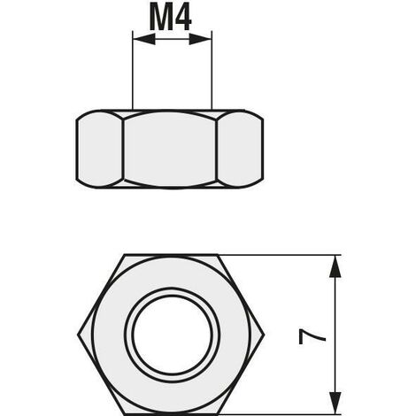 UCAFIX tuerca hexagonal din 934 inoxidable a2 metrica m-16 , 0CIENTOS