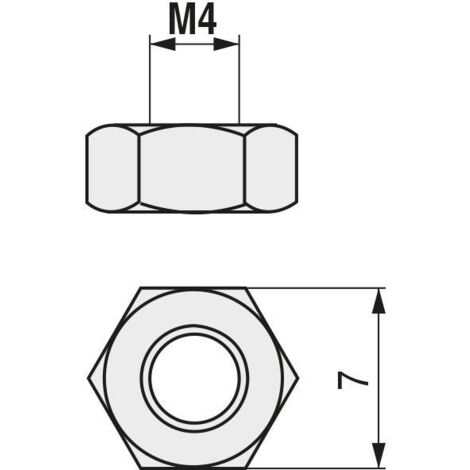 UCAFIX tuerca hexagonal din 934 inoxidable a2 metrica m-8 , 0CIENTOS