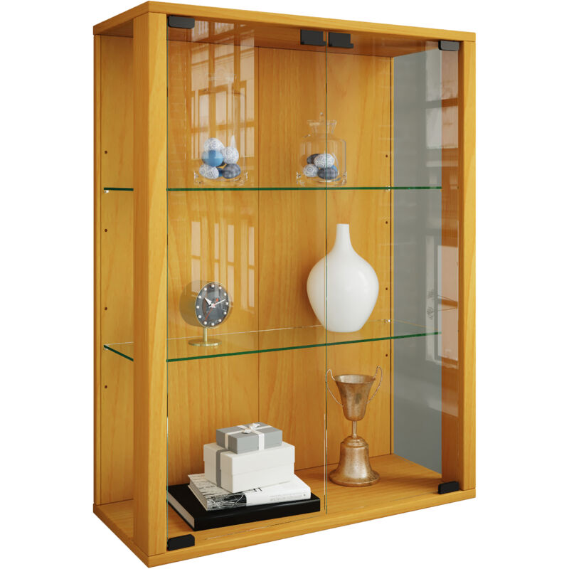 Ebuy24 - Vitrine murale Udina h. 80 x l. 60 x p. 25 cm Enregistrer