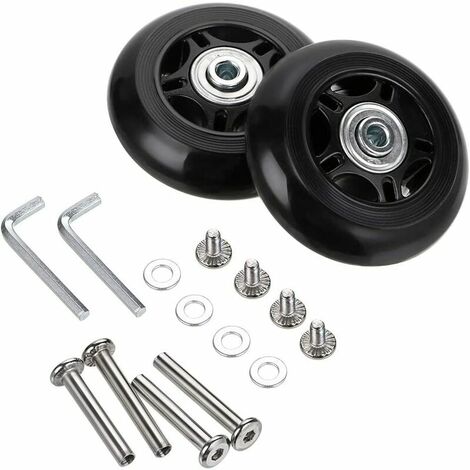 uds. Maleta de equipaje ruedas de repuesto ruedas giratorias de goma rodamientos kits de reparación (80mm 24mm)